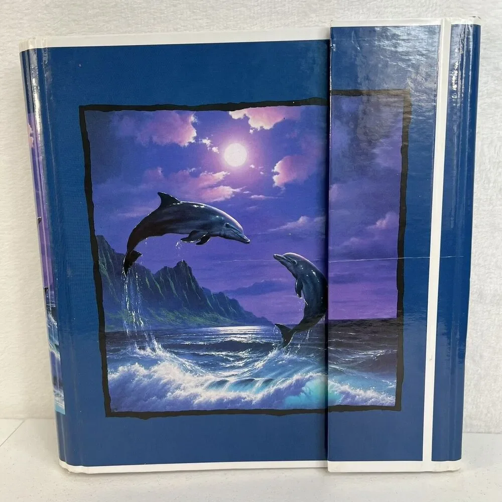 Vintage‎ Dolphins Stuart Hall 3 Ring Binder Notebook 1996 Super RARE OOAK